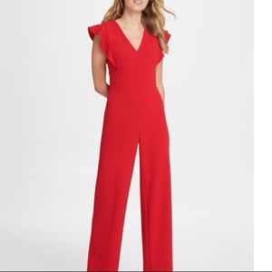 DKNY Red Jumpsuit size 4